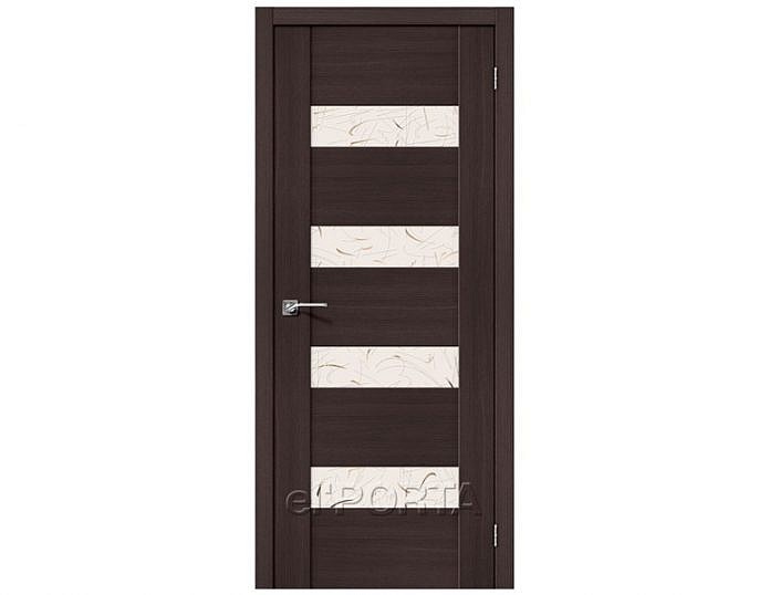 Межкомнатная дверь VM4 Зеркало Silver Art Wenge Veralinga