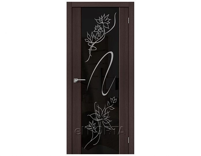 Межкомнатная дверь S-13 Stamp Wenge Veralinga