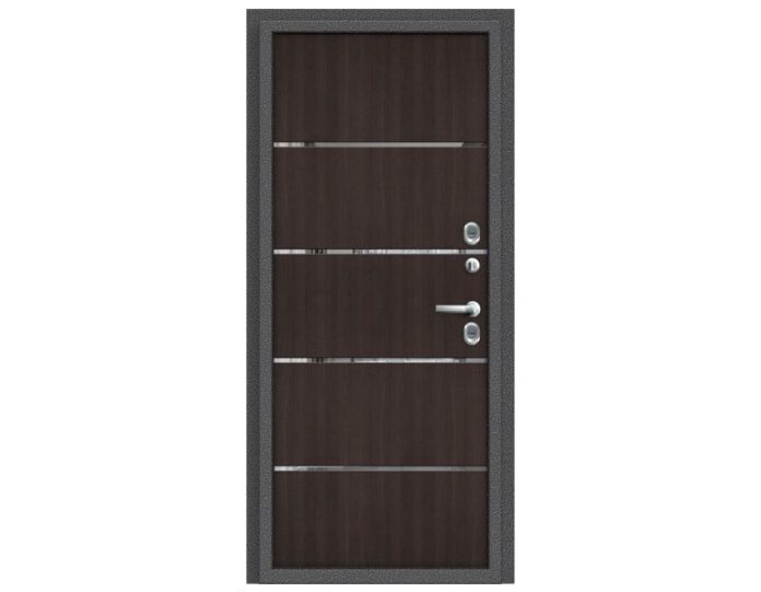 Входная дверь Модель Термо 204 Антик Серебро/Wenge Veralinga