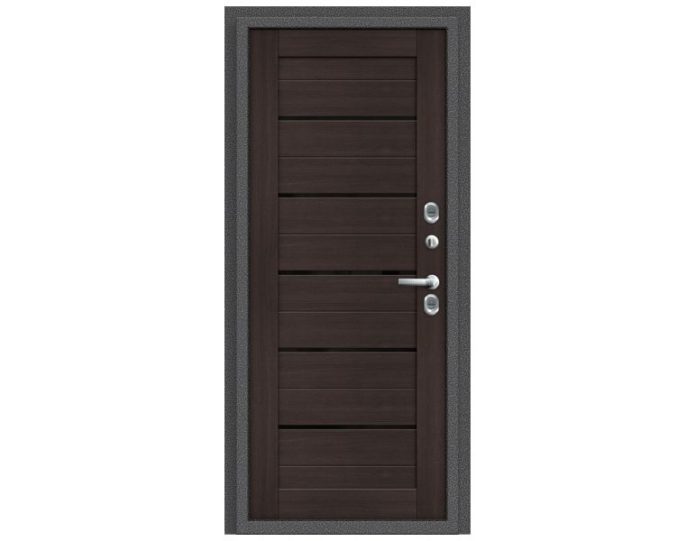 Входная дверь Модель Термо 222 Антик Серебро/Wenge Veralinga